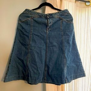 Gap Midi Jean Skirt
